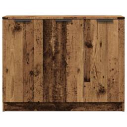 Berkfield Home Sideboard Old Wood 90.5x30x70 cm Engineered Wood in Brown - thumbnail 4
