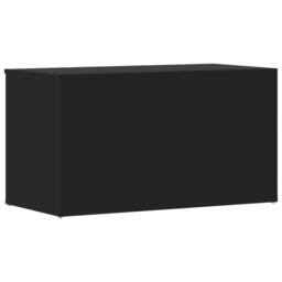 Berkfield Home Storage Chest Black 84x42x46 cm Engineered Wood - Size: 84 x 42 x 46 cm - thumbnail 6