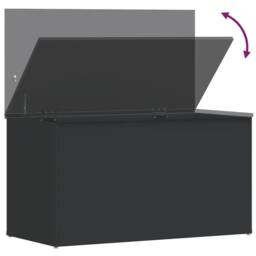 Berkfield Home Storage Chest Black 84x42x46 cm Engineered Wood - Size: 84 x 42 x 46 cm - thumbnail 8