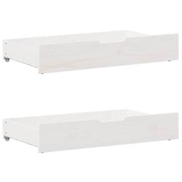 Berkfield Home Full Bed frame without Mattress White 150x200 cm King Size Solid - thumbnail 6