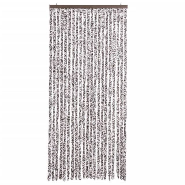 Berkfield Home Insect Curtain Brown & Beige 90x220 cm Chenille - image 1