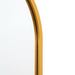 "MirrorOutlet Gold Metal Framed Double Arched Wall Mirror 71 X 24"" (180 X 60CM) - Size: 1 Pack" - thumbnail 4