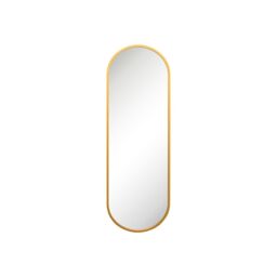 "MirrorOutlet Gold Metal Framed Double Arched Wall Mirror 71 X 24"" (180 X 60CM) - Size: 1 Pack"