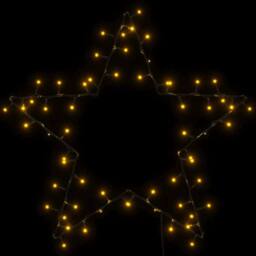 Berkfield Home Christmas Lights Star Silhouette 80 LEDs Warm White in Black - thumbnail 6