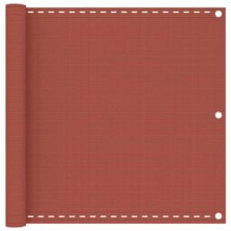 Berkfield Home Balcony Screen Terracotta 90x300 cm HDPE in Brown - thumbnail 1