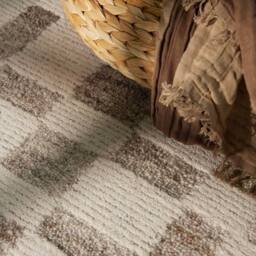 THE RUGS Vikosa Wool Rug Structa Handcrafted Cream Brown Abstract - Size: 200 cm x 300 cm - thumbnail 8