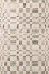 THE RUGS Vikosa Wool Rug Structa Handcrafted Cream Brown Abstract - Size: 200 cm x 300 cm