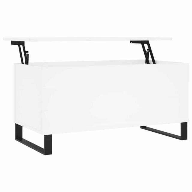 Berkfield Home Coffee Table White 90x44.5x45 cm Engineered Wood - image 1