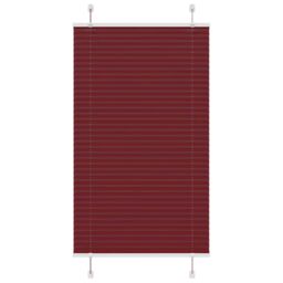 Berkfield Home Pleated Blind Bordeaux Red 75x150 cm Fabric Width 74.4 cm Polyester - thumbnail 1