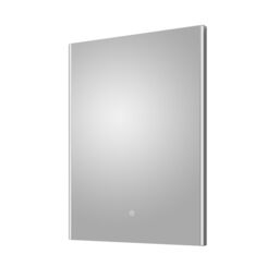 Balterley Rectangular LED Touch Sensor Mirror & Demister, 700mmx500mm - Chrome in Silver - thumbnail 1