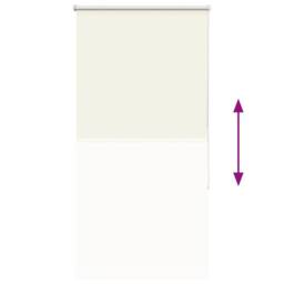 Berkfield Home Roller Blind Blackout Coffee 105x175 cm Fabric Width 100.7 cm Pol… in Off-White - thumbnail 9