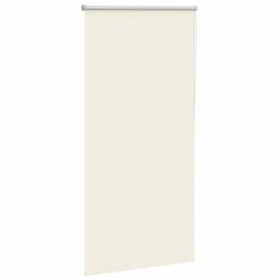 Berkfield Home Roller Blind Blackout Coffee 105x175 cm Fabric Width 100.7 cm Pol… in Off-White - thumbnail 1
