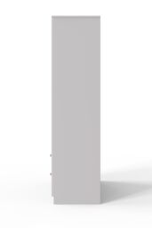 FWStyle White 2 Door 2 Drawer Panelled Wardrobe (H) 180 (W) 80 (D) 50cm - thumbnail 4