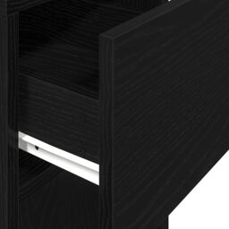 Berkfield Home Computer Tower Stand with Drawer Black 30x44x74 cm - Size: 30 x 44 x 74 cm - thumbnail 8