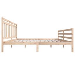 Berkfield Home Bed Frame 180x200 cm Super King Size Solid Wood in Brown - thumbnail 5
