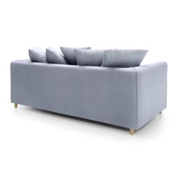 Abakus Direct Chicago Spill-Proof Velvet 3 Seater Sofa in Light Blue - thumbnail 6