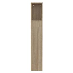 Berkfield Home Headboard Cabinet Sonoma Oak 100x18.5x104.5 cm in Brown - thumbnail 5