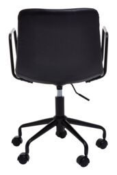 Orsina Comfortable Grey Home Office Chair, Ergonomic Work From Office Chair, Movable Ergonomic Chair For Bedroom in Black - thumbnail 4