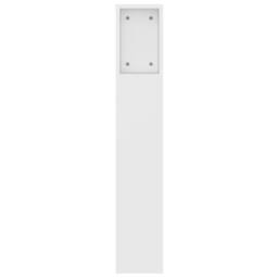 Berkfield Home Headboard Cabinet White 140x18.5x104.5 cm - thumbnail 4