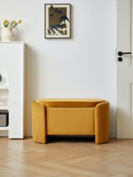 Nordlys Scandinavian Design Bench with Storage in Yellow - thumbnail 3