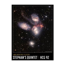 Artery8 Wall Art Print Pack of 3 NASA James Webb Jupiter Deep Field Stephan's Quintet Pack of 3 Large Poster Set - thumbnail 4