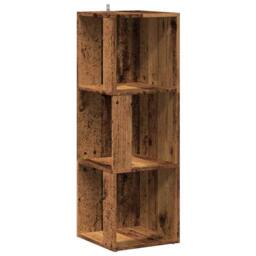 Berkfield Home Classic Corner Cabinet Old Wood 33x33x100 cm Engineered Wood in Brown - Size: 33 x 33 x 100 cm - thumbnail 3