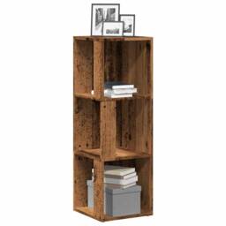 Berkfield Home Classic Corner Cabinet Old Wood 33x33x100 cm Engineered Wood in Brown - Size: 33 x 33 x 100 cm - thumbnail 2