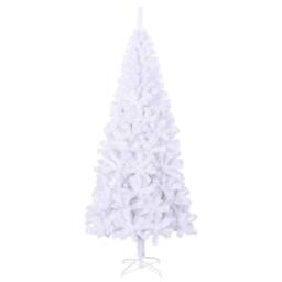 Berkfield Home Artificial Christmas Tree with Stand 180 cm 620 Branches in White - thumbnail 3