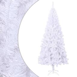 Berkfield Home Artificial Christmas Tree with Stand 180 cm 620 Branches in White - thumbnail 2
