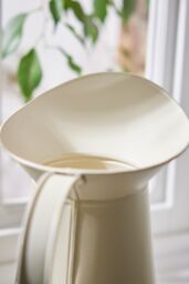 Dibor Luxury Extra Large Vintage Cream Heart Jug Flower Vase in White - thumbnail 5
