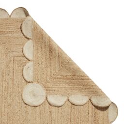 The Rug Shop UK Natural Handmade Border Modern Plain Jute Easy To Clean Rug - Size: 200 cm x 290 cm - thumbnail 5