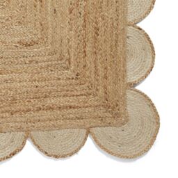 The Rug Shop UK Natural Handmade Border Modern Plain Jute Easy To Clean Rug - Size: 200 cm x 290 cm - thumbnail 7