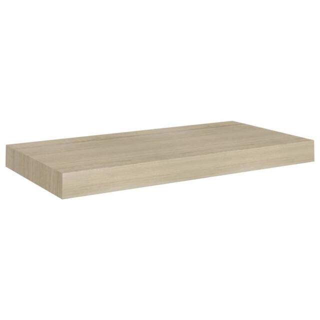 Berkfield Home Floating Wall Shelf Oak 50x23x3.8 cm MDF in Light Oak - image 1