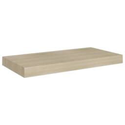 Berkfield Home Floating Wall Shelf Oak 50x23x3.8 cm MDF in Light Oak