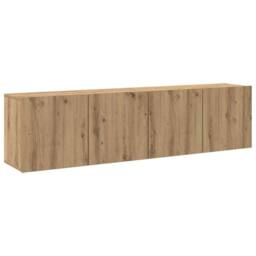 Berkfield Home TV Cabinets Wall-mounted 2 pcs Artisian Oak 80x30x41 cm in Brown - Size: 80 x 30 x 41 cm - thumbnail 1