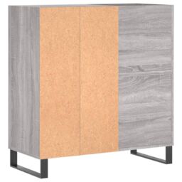Berkfield Home Record Cabinet Grey Sonoma 84.5x38x89 cm Engineered Wood - thumbnail 6