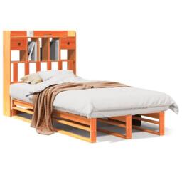 Berkfield Home Decorative Bookcase Bed without Mattress Wax Brown 100x200 cm Sol - thumbnail 3