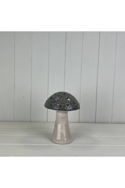 KDMD Grey Charming Ceramic Mushroom - image 1