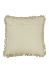 Furn Sienna Twill Woven Fringed Cushion in Natural - Size: 45 cm x 45 cm - thumbnail 2