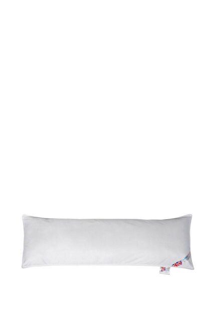 Homescapes Super Microfibre Body Pillow in White - image 1