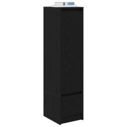 Berkfield Home Highboard Black Oak 29.5x34x119.5 cm Engineered Wood - thumbnail 4