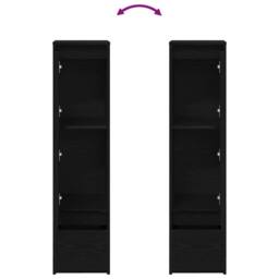 Berkfield Home Highboard Black Oak 29.5x34x119.5 cm Engineered Wood - thumbnail 9