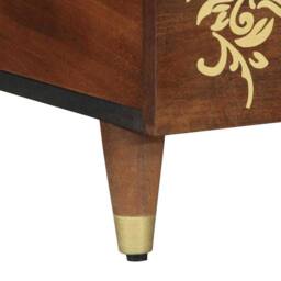 Berkfield Home Elegant Coffee Table 100x54x40 cm Solid Wood Mango in Brown - Size: 100 x 54 x 40 cm - thumbnail 8