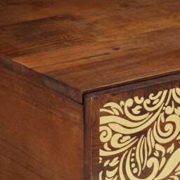Berkfield Home Elegant Coffee Table 100x54x40 cm Solid Wood Mango in Brown - Size: 100 x 54 x 40 cm - thumbnail 6