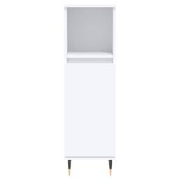 Berkfield Home Durable Bathroom Cabinet White 30x30x100 cm Engineered Wood - Size: 30 x 30 x 100 cm - thumbnail 5