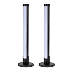Emitto 2x RGB LED Light Bars Game Ambient Lamps Color Changing Music Timer in Black - thumbnail 1