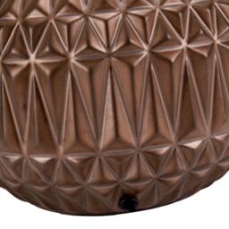 Ruma Small Bronze Textured Aztec Pattern Ceramic Table Lamp with Shade - thumbnail 5