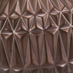 Ruma Small Bronze Textured Aztec Pattern Ceramic Table Lamp with Shade - thumbnail 4