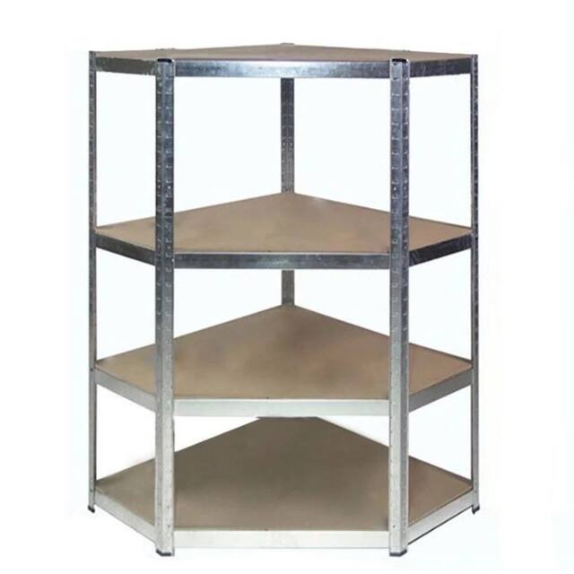 SPETLEK Galvanised Corner Shelving/Racking Garage in Silver - Size: 1800mm x 700mm - image 1