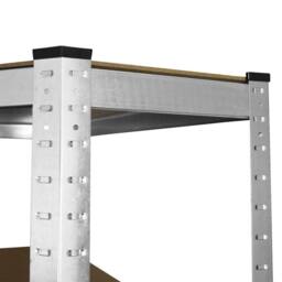 SPETLEK Galvanised Corner Shelving/Racking Garage in Silver - Size: 1800mm x 700mm - thumbnail 5